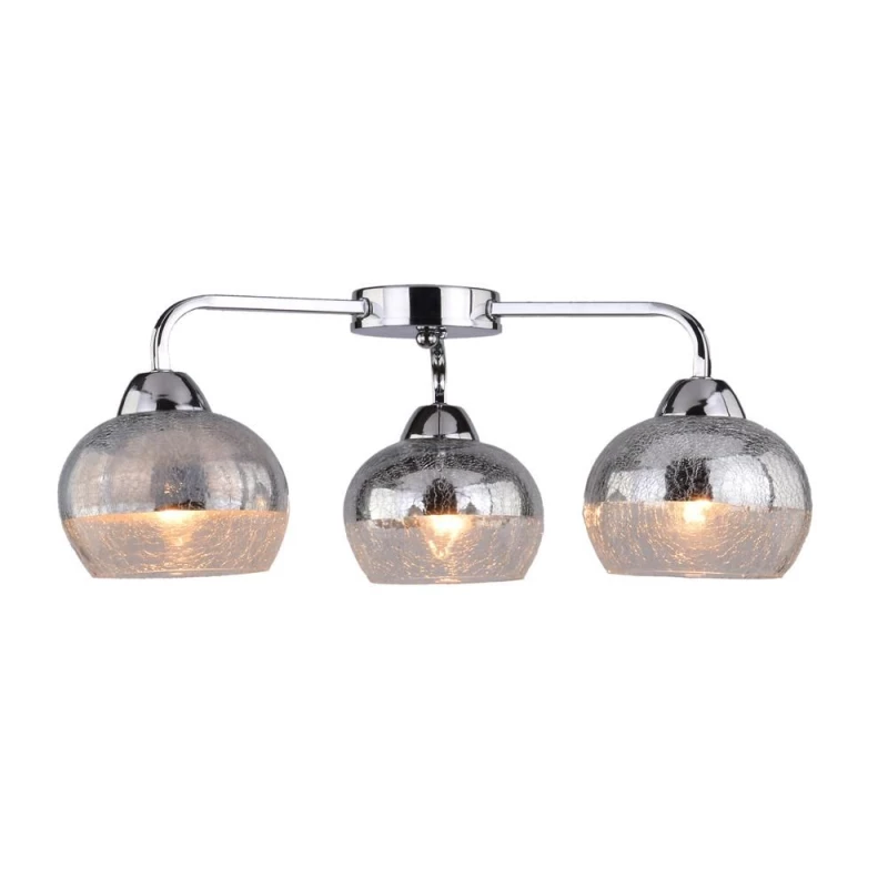 Designové stropní osvětlení CROMINA - 3xE27, 60W, chromované