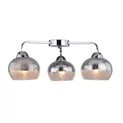 Designové stropní osvětlení CROMINA - 3xE27, 60W, chromované