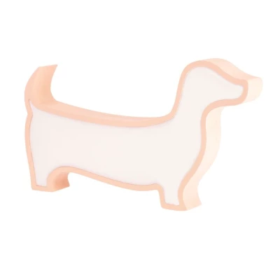 Nástěnné svítidlo do dětského pokoje DOG - 12W, 3000K (teplá bílá), růžové