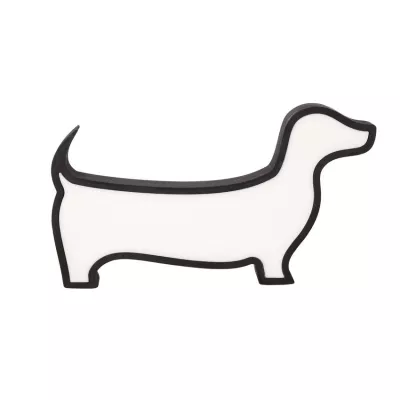 Nástěnné svítidlo do dětského pokoje DOG - 12W, 3000K (teplá bílá), černé