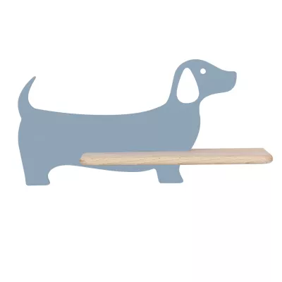 Nástěnná lampička do dětského pokoje DOG - 5W, 4000K (denní bílá), modrá