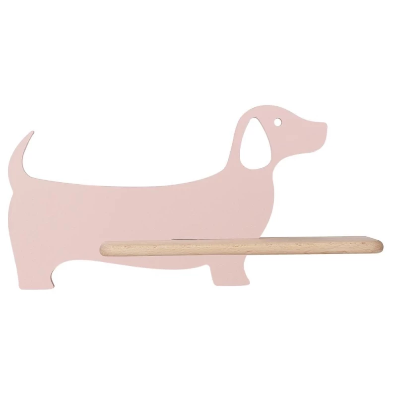 Nástěnná lampička do dětského pokoje DOG - 5W, 4000K (denní bílá), růžová