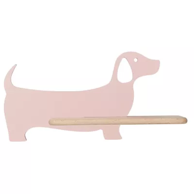 Nástěnná lampička do dětského pokoje DOG - 5W, 4000K (denní bílá), růžová