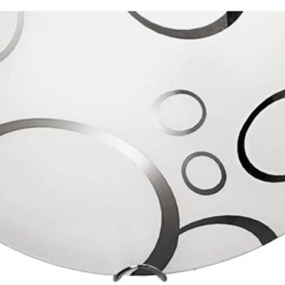 Nástěnné moderní osvětlení DOKA - 1xE27, 60W, chromované / bílé