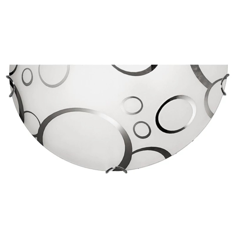 Nástěnné moderní osvětlení DOKA - 1xE27, 60W, chromované / bílé