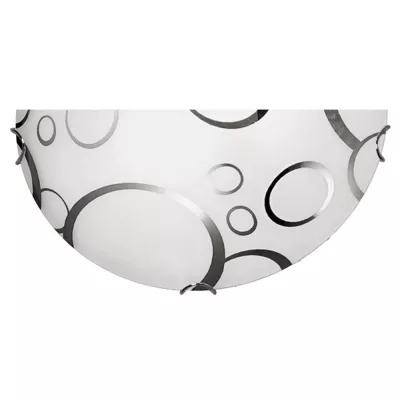 Nástěnné moderní osvětlení DOKA - 1xE27, 60W, chromované / bílé