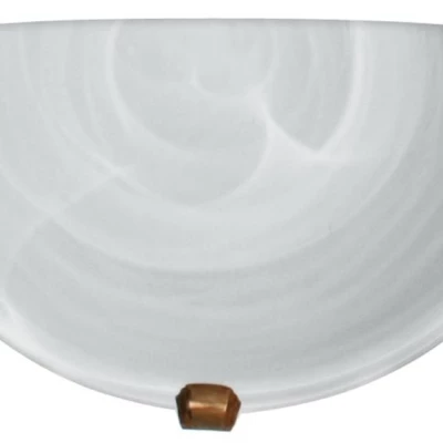 Nástěnné moderní osvětlení DUNA - 1xE27, 60W, patina / bílé