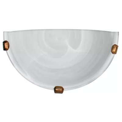 Nástěnné moderní osvětlení DUNA - 1xE27, 60W, patina / bílé