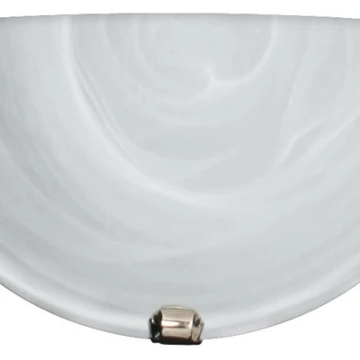 Nástěnné moderní osvětlení DUNA - 1xE27, 60W, chromované / bílé