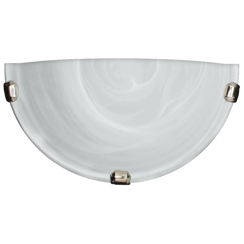 Nástěnné moderní osvětlení DUNA - 1xE27, 60W, chromované / bílé