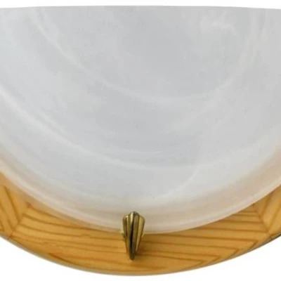 Nástěnné moderní osvětlení DUNA - 1xE27, 60W, borovice / bílé