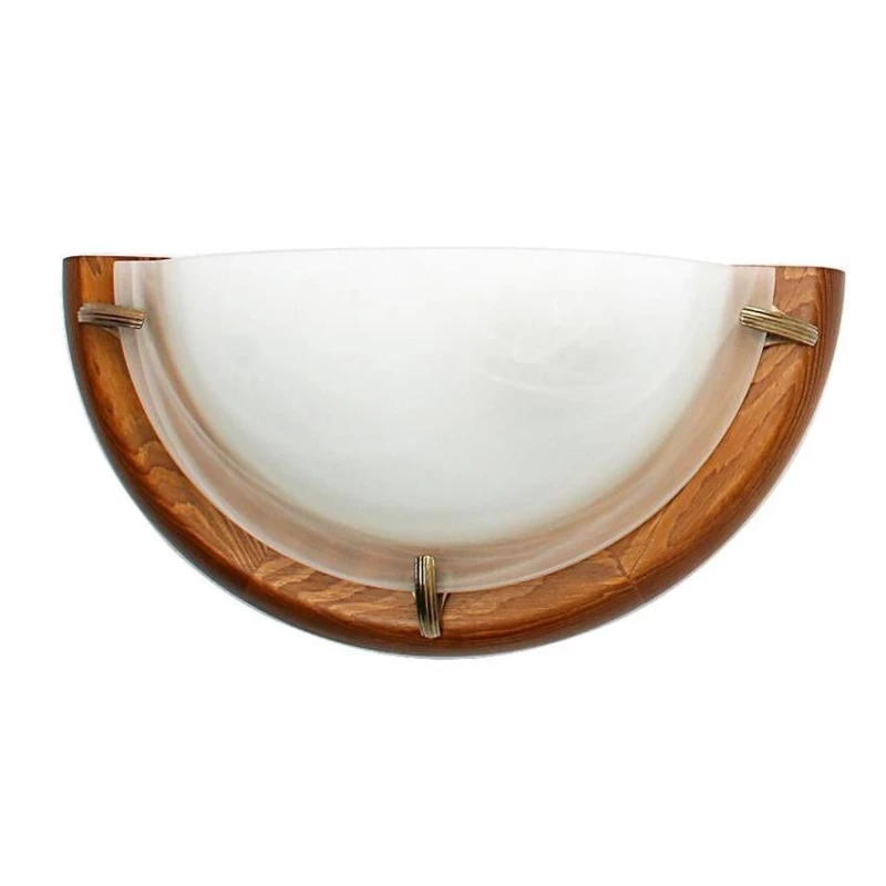 Nástěnné moderní osvětlení DUNA - 1xE27, 60W, dub / bílé