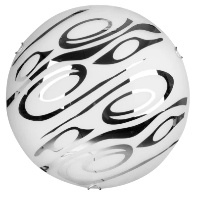 Moderní kulaté stropní osvětlení EDGAR - 2xE27, 60W, 40cm, chromované / čiré