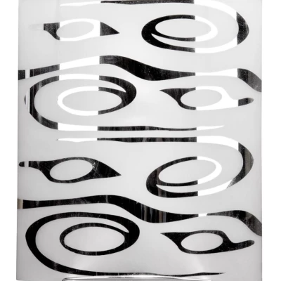 Moderní nástěnné osvětlení EDGAR - 1xE27, 60W, hranaté, chromované / čiré