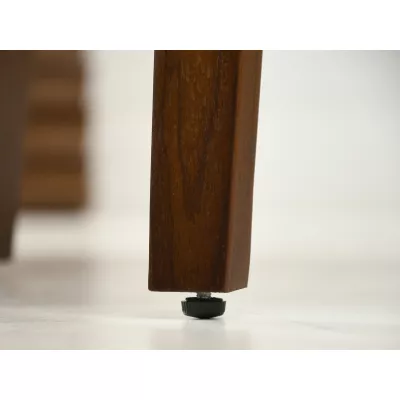 VÝPRODEJ - Designová barová židle MAITE - ořech / černá