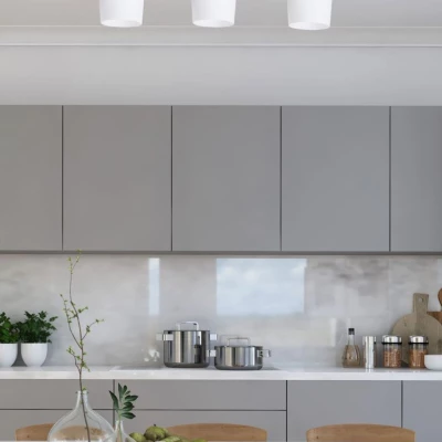 Moderní stropní osvětlení ESNYR - 3xE27, 40W, chromované / černé / bílé