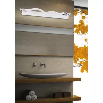 LED nástěnné osvětlení zrcadla ESSE - 12W, 4000K (denní bílá), bílé