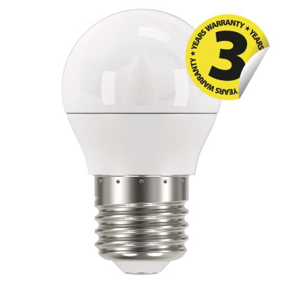 LED Mini žárovka, E27, 6W, neutrální bílá / denní světlo