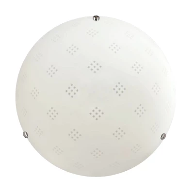 Stropní kulaté osvětlení FANUSA - 1xE27, 60W, 30cm, bílé