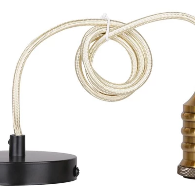 Lankový závěs FELAN - 1xE27, 60W, černý / patina