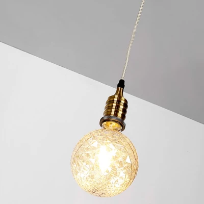 Lankový závěs FELAN - 1xE27, 60W, černý / patina