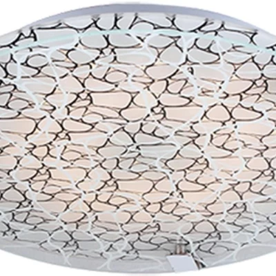 Kulaté stropní LED světlo FIERA - 18W, 6500K (studená bílá), 40cm, bílé / černé