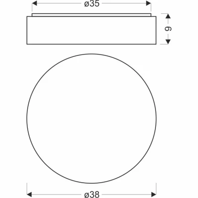 LED stropní světlo FIGARO - 24W, 3000-6000K (teplá-studená bílá), hnědé / bílé