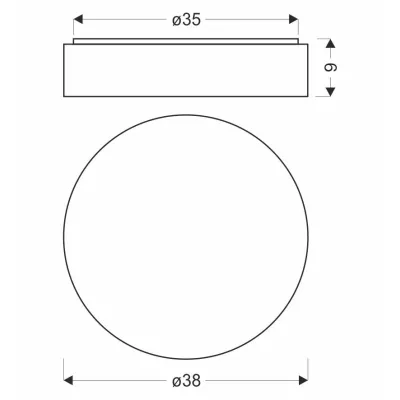 LED stropní světlo FIGARO - 24W, 3000-6000K (teplá-studená bílá), hnědé / bílé