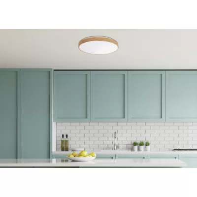 LED stropní světlo FIGARO - 24W, 3000-6000K (teplá-studená bílá), hnědé / bílé