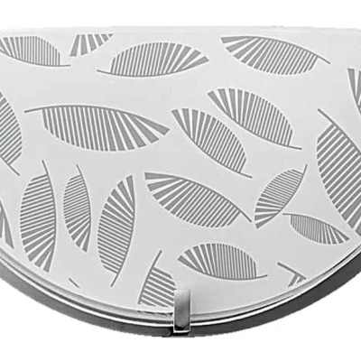 Moderní nástěnné osvětlení FIKUS - 1xE27, 60W, chromované / bílé