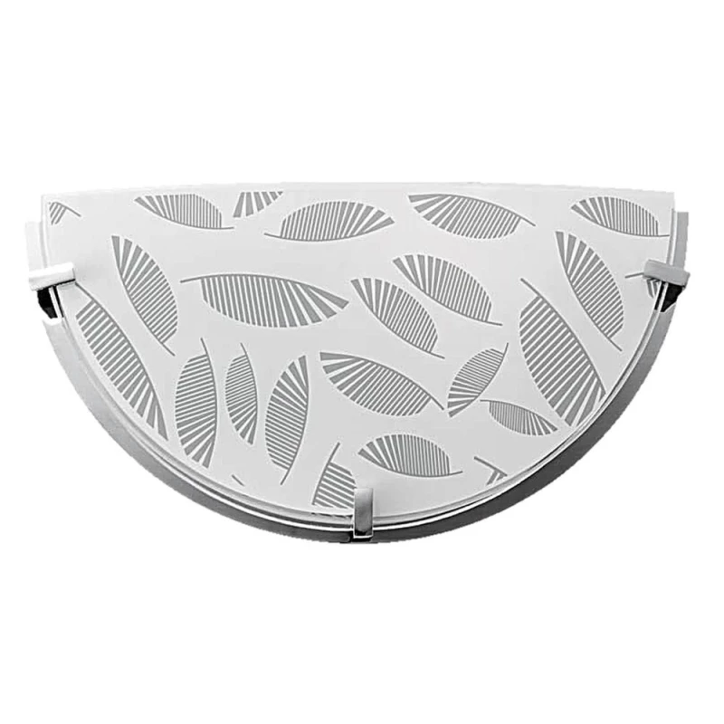 Moderní nástěnné osvětlení FIKUS - 1xE27, 60W, chromované / bílé