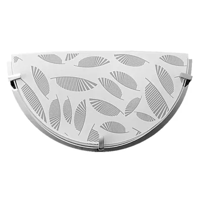 Moderní nástěnné osvětlení FIKUS - 1xE27, 60W, chromované / bílé