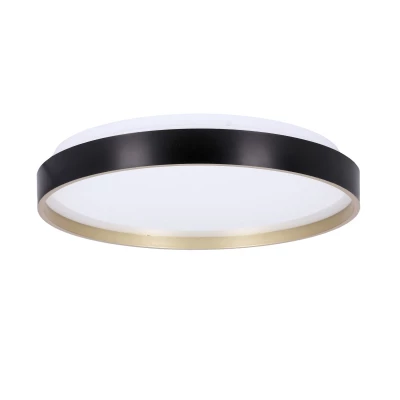 LED stropní osvětlení FLORIDA - 18W, 4000K (denní bílá), 33cm, černé / zlaté