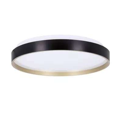 LED stropní osvětlení FLORIDA - 18W, 4000K (denní bílá), 33cm, černé / zlaté