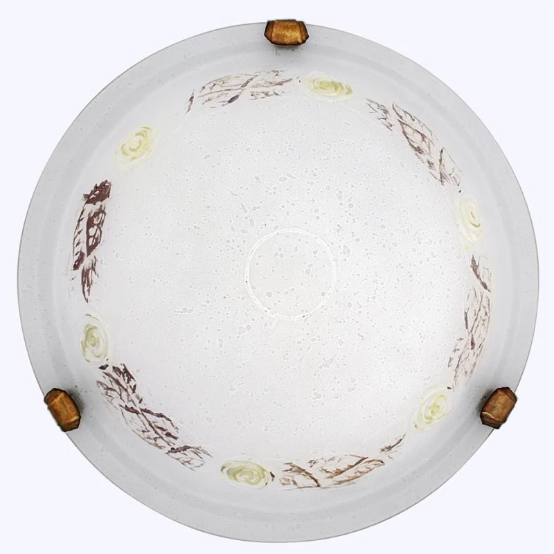 Nástěnné / stropní osvětlení FONSY - 1xE27, 60W, 30cm, kulaté, patina / bílé