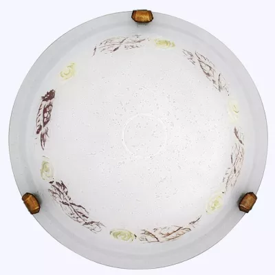 Nástěnné / stropní osvětlení FONSY - 1xE27, 60W, 30cm, kulaté, patina / bílé