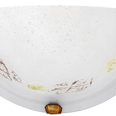 Nástěnné osvětlení FONSY - 1xE27, 60W, patina / bílé