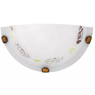 Nástěnné osvětlení FONSY - 1xE27, 60W, patina / bílé