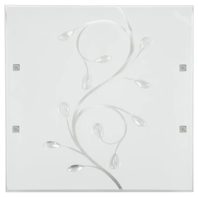 Nástěnné / stropní moderní osvětlení FONTANA - 1xE27, 60W, 30x30cm, hranaté, bílé