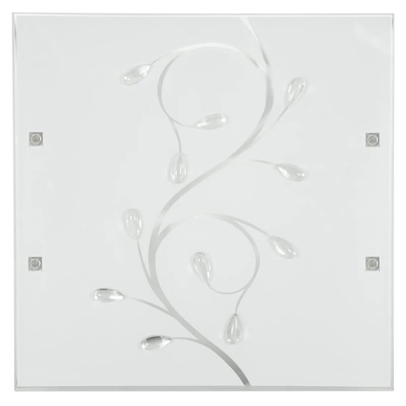 Nástěnné / stropní moderní osvětlení FONTANA - 1xE27, 60W, 30x30cm, hranaté, bílé