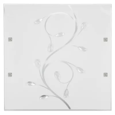 Nástěnné / stropní moderní osvětlení FONTANA - 1xE27, 60W, 30x30cm, hranaté, bílé