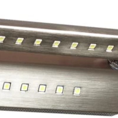 LED nástěnné osvětlení FORTE - 5W+2W, 6500K (studená bílá), stříbrné