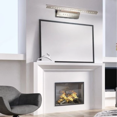 LED nástěnné osvětlení FORTE - 5W+2W, 6500K (studená bílá), stříbrné