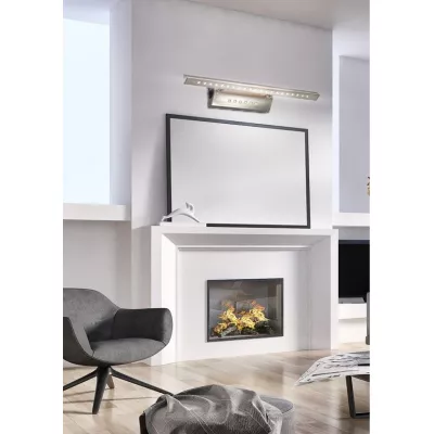 LED nástěnné osvětlení FORTE - 5W+2W, 6500K (studená bílá), stříbrné