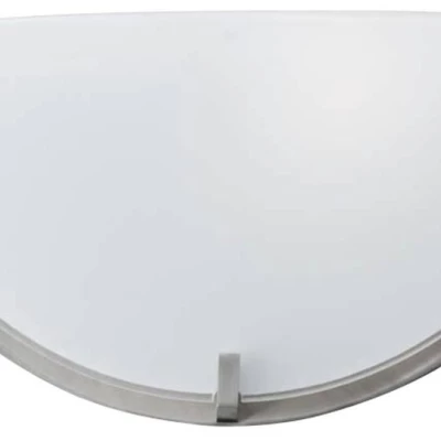 Nástěnné moderní osvětlení FRENA - 1xE27, 60W, stříbrné / bílé