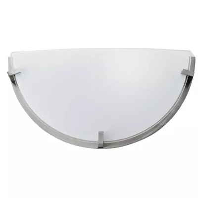 Nástěnné moderní osvětlení FRENA - 1xE27, 60W, stříbrné / bílé