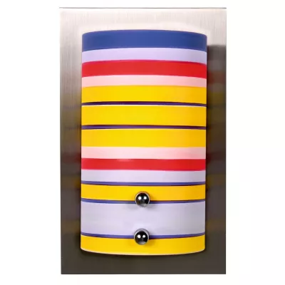 Nástěnné osvětlení FRESCO - 1xG9, 40W, stříbrné / různobarevné