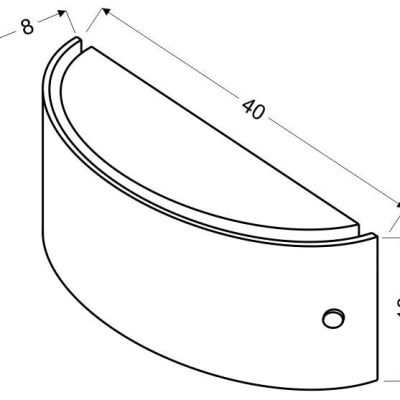 Nástěnné moderní osvětlení FUZO - 2xE27, 60W, hranaté, bílé