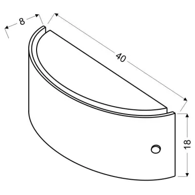 Nástěnné moderní osvětlení FUZO - 2xE27, 60W, hranaté, bílé
