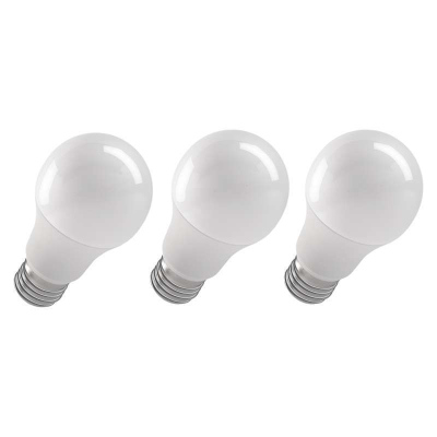 Sada LED žárovek, E27, 9W, teplá bílá, 3 ks